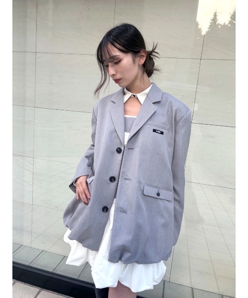 SORIN（ソリン　）の「Wide Balloon Jacket/ワイドバルーンジャケット（テーラードジャケット・レディース・ブラック/グレー・38）」の13枚目の写真