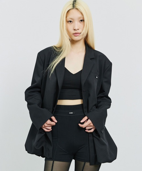 SORIN（ソリン　）の「Wide Balloon Jacket/ワイドバルーンジャケット（テーラードジャケット・レディース・ブラック/グレー・38）」の16枚目の写真