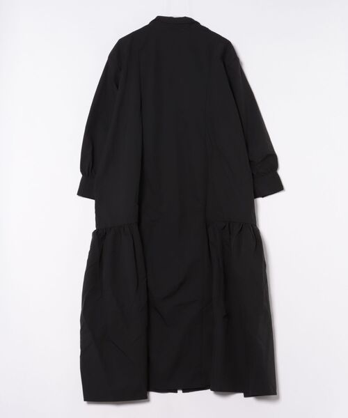 DRAW(ドロー)の「DRAW(ドロー) / ギャザード シャツ ワンピース(シャツワンピース・レディース・ブラック/グレー・MEDIUM/LARGE)」の15枚目の写真