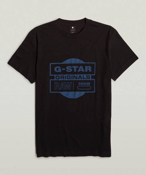 G-STAR（ジースター）の「Originals Underground T-Shirt/ブランドロゴグラフィックプリントTシャツ（Tシャツ/カットソー・メンズ・ホワイト/ダークブラック・LARGE/MEDIUM/SMALL/X-LARGE）」の2枚目の写真