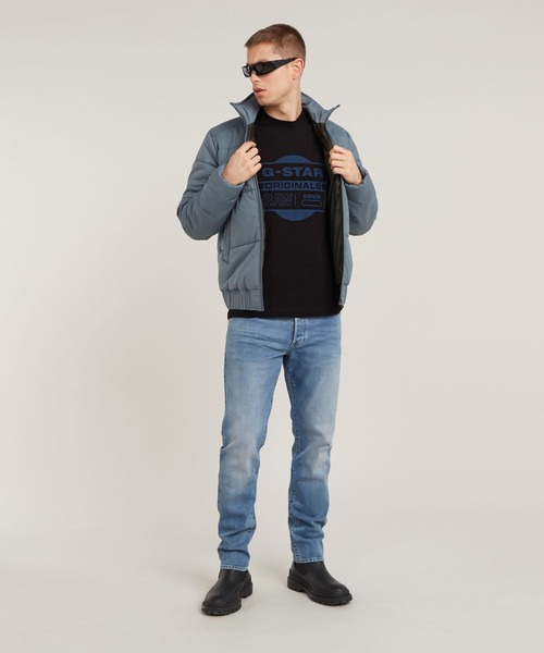 G-STAR（ジースター）の「Originals Underground T-Shirt/ブランドロゴグラフィックプリントTシャツ（Tシャツ/カットソー・メンズ・ホワイト/ダークブラック・LARGE/MEDIUM/SMALL/X-LARGE）」の11枚目の写真