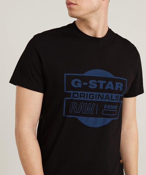 G-STAR（ジースター）の「Originals Underground T-Shirt/ブランドロゴグラフィックプリントTシャツ（Tシャツ/カットソー・メンズ・ホワイト/ダークブラック・LARGE/MEDIUM/SMALL/X-LARGE）」の12枚目の写真