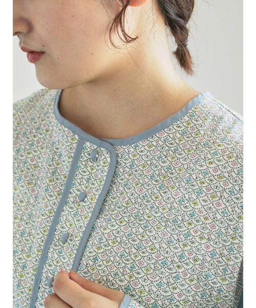 LIBERTY】Forest Wave柄パイピングワンピース