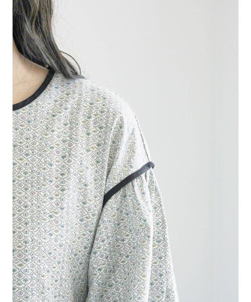 LIBERTY】Forest Wave柄パイピングワンピース