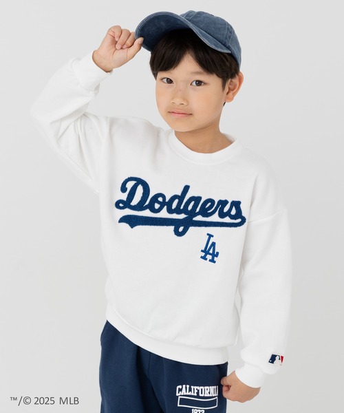 MLB〉ワイドシルエット サガラ刺繍ロゴ 裏毛トレーナー（スウェット