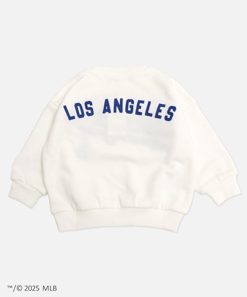 MLB(メジャーリーグベースボール)の「〈MLB〉ワイドシルエット サガラ刺繍ロゴ 裏毛トレーナー(スウェット・キッズ・ブラック/ブラウン/ホワイト・90cm/110cm/100cm/120cm/130cm/140cm/150cm/160cm)」の5枚目の写真