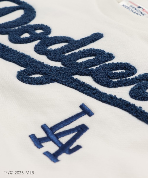 MLB(メジャーリーグベースボール)の「〈MLB〉ワイドシルエット サガラ刺繍ロゴ 裏毛トレーナー(スウェット・キッズ・ブラック/ブラウン/ホワイト・90cm/110cm/100cm/120cm/130cm/140cm/150cm/160cm)」の8枚目の写真