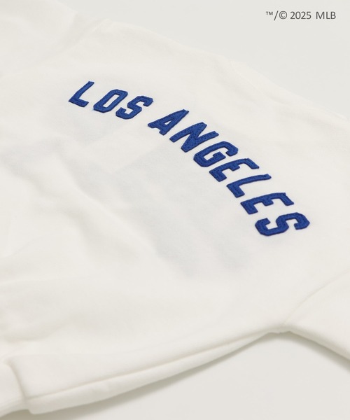 MLB(メジャーリーグベースボール)の「〈MLB〉ワイドシルエット サガラ刺繍ロゴ 裏毛トレーナー(スウェット・キッズ・ブラック/ブラウン/ホワイト・90cm/110cm/100cm/120cm/130cm/140cm/150cm/160cm)」の13枚目の写真
