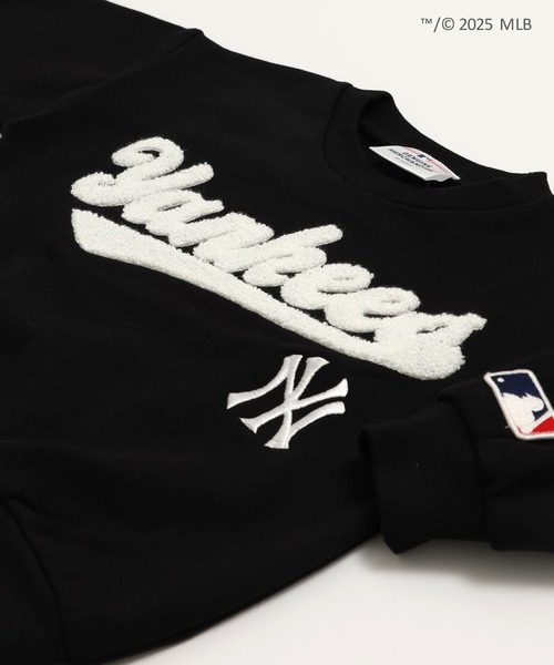 MLB(メジャーリーグベースボール)の「〈MLB〉ワイドシルエット サガラ刺繍ロゴ 裏毛トレーナー(スウェット・キッズ・ブラック/ブラウン/ホワイト・90cm/110cm/100cm/120cm/130cm/140cm/150cm/160cm)」の14枚目の写真