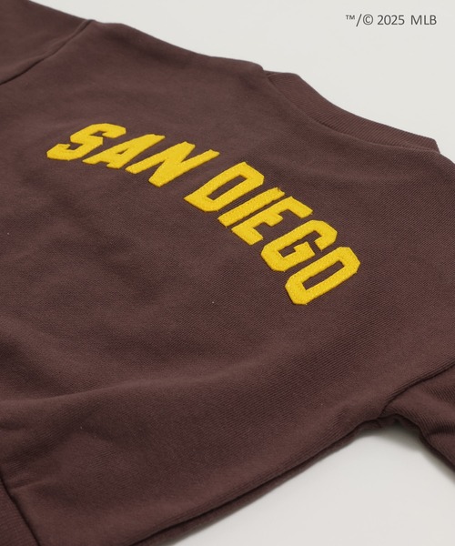 MLB(メジャーリーグベースボール)の「〈MLB〉ワイドシルエット サガラ刺繍ロゴ 裏毛トレーナー(スウェット・キッズ・ブラック/ブラウン/ホワイト・90cm/110cm/100cm/120cm/130cm/140cm/150cm/160cm)」の17枚目の写真