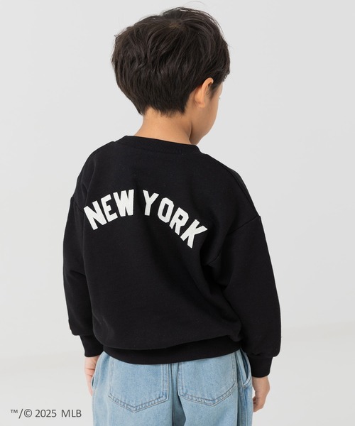 MLB(メジャーリーグベースボール)の「〈MLB〉ワイドシルエット サガラ刺繍ロゴ 裏毛トレーナー(スウェット・キッズ・ブラック/ブラウン/ホワイト・90cm/110cm/100cm/120cm/130cm/140cm/150cm/160cm)」の21枚目の写真