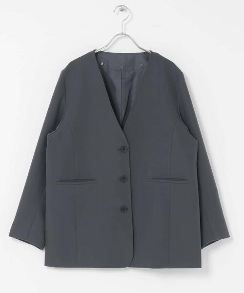 SENSE OF PLACE by URBAN RESEARCH(センスオブプレイスバイアーバンリサーチ)の「2WAYルーズジャケット(その他アウター・レディース・ブラウン/ブラック/チャコールグレー・ONE)」の17枚目の写真