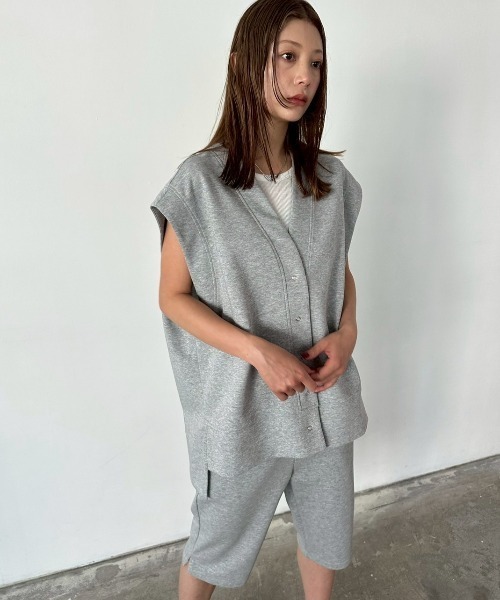 HANNE（アン）の「スリットヘムカプリパンツ（その他パンツ・レディース・グレー/ブラック・SMALL/MEDIUM）」の14枚目の写真