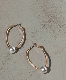 Three Four Time（ｽﾘｰﾌｫｰﾀｲﾑ）の「【LIMITED NUMBER/リミテッドナンバー】コンビオーバルフープピアス（ピアス（両耳用））」