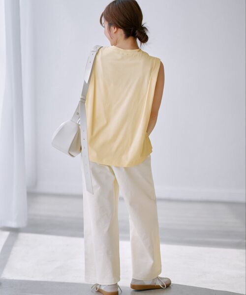 COHINA（コヒナ）の「COHINA DENIM カラーフレアワイド 【低身長・小柄女性】（チノパンツ・レディース・ホワイト/ベージュ・XXS/XXXS/XS-Short/XS-Regular/S-Short/S-Regular/M-Short/M-Regular）」の11枚目の写真
