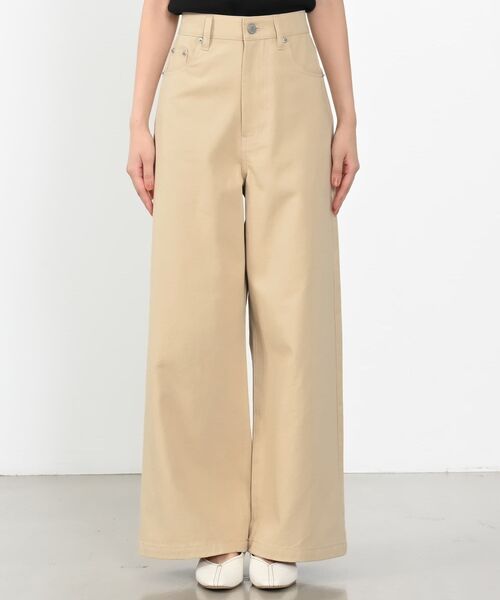 COHINA（コヒナ）の「COHINA DENIM カラーフレアワイド 【低身長・小柄女性】（チノパンツ・レディース・ホワイト/ベージュ・XXS/XXXS/XS-Short/XS-Regular/S-Short/S-Regular/M-Short/M-Regular）」の16枚目の写真