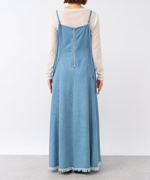 RIVE DROITE（リヴドロワ）の「【ハンサムな印象に】デニムキャミワンピース（ワンピース・レディース・サックスブルー・36/38）」の15枚目の写真