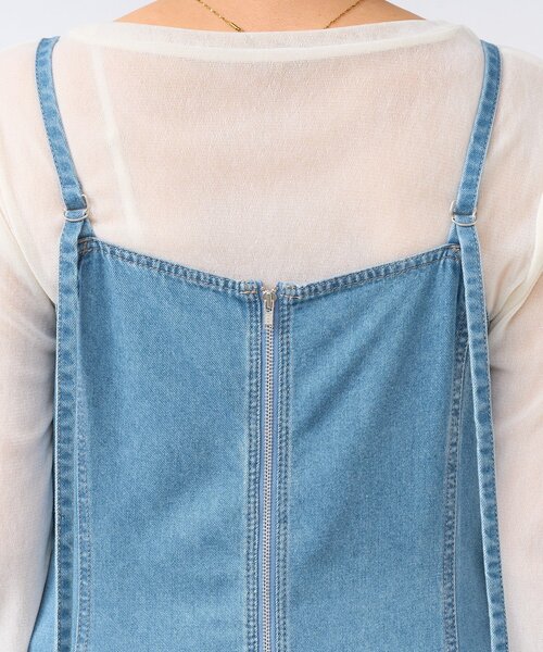 RIVE DROITE（リヴドロワ）の「【ハンサムな印象に】デニムキャミワンピース（ワンピース・レディース・サックスブルー・36/38）」の18枚目の写真