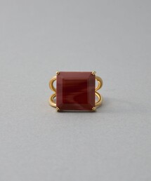 タイル] レッドジャスパー/スモーキークォーツ リング（リング）｜ete