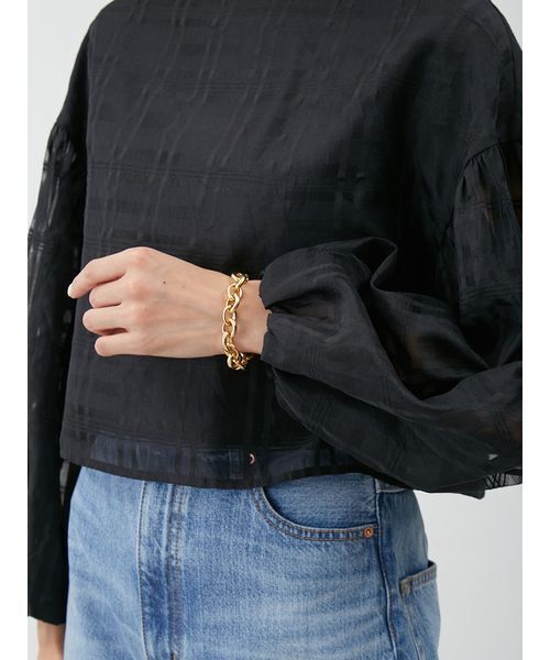 バックシャンボリュームスリーブブラウス（シャツ/ブラウス）｜Mila