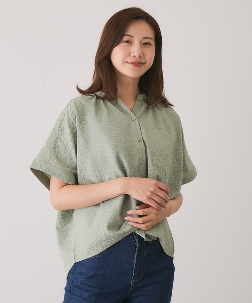 Jayro(ジャイロ)の「ソフトワッシャーブラウス(シャツ/ブラウス・レディース・ブラック/ベージュ/グリーン系その他・38)」の19枚目の写真