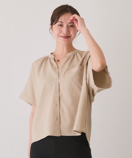 Jayro(ジャイロ)の「ソフトワッシャーブラウス(シャツ/ブラウス・レディース・ブラック/ベージュ/グリーン系その他・38)」の12枚目の写真
