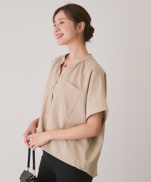 Jayro(ジャイロ)の「ソフトワッシャーブラウス(シャツ/ブラウス・レディース・ブラック/ベージュ/グリーン系その他・38)」の13枚目の写真