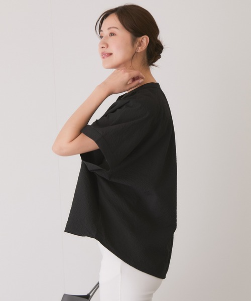 Jayro(ジャイロ)の「ソフトワッシャーブラウス(シャツ/ブラウス・レディース・ブラック/ベージュ/グリーン系その他・38)」の6枚目の写真