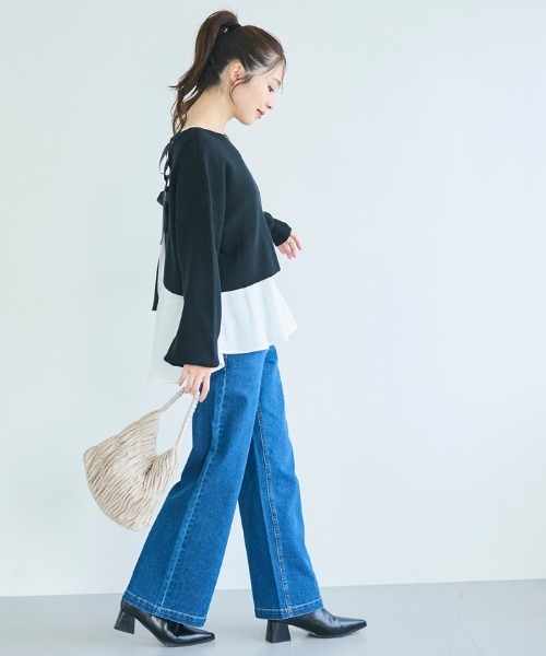 coca（coca）（コカ）の「ラメハンドバッグ（ハンドバッグ・レディース・ライトベージュ/ブラック・ONE SIZE）」の4枚目の写真