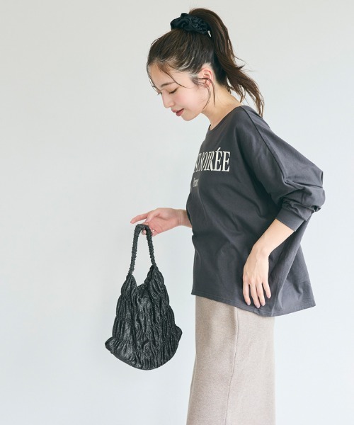 coca（coca）（コカ）の「ラメハンドバッグ（ハンドバッグ・レディース・ライトベージュ/ブラック・ONE SIZE）」の12枚目の写真