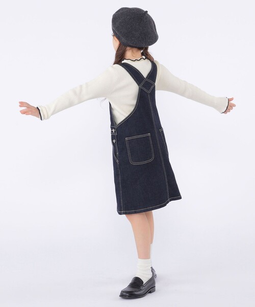 SHIPS(シップス)の「SHIPS KIDS:100~130cm /デニム オーバーオール スカート(スカート・キッズ・ネイビー・100/110/120/130)」の7枚目の写真