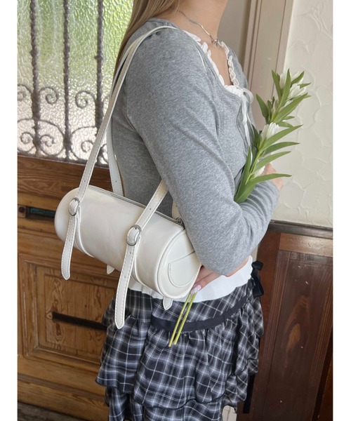 PHILLY(フィリー)の「ラウンドデザインバッグ(ショルダーバッグ・レディース・アイボリー/ブラック・FREE)」の3枚目の写真