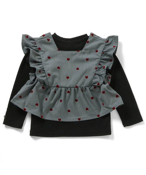 apres les cours（アプレレクール）の「【ジュニア対応】フリルビスチェ&インナー2Pセット（その他トップス・キッズ・ブラック/サックスブルー・80/90/100/110/120/130/140）」の13枚目の写真