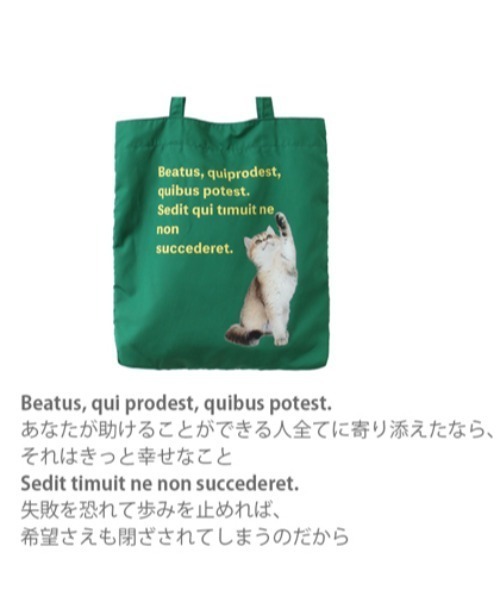 Per sist ence(パーシエンス)の「アニマルメッセージカラフルA4トート(トートバッグ・レディース・グリーン/イエロー/ブルー/レッド/ピンク・ONE SIZE)」の14枚目の写真