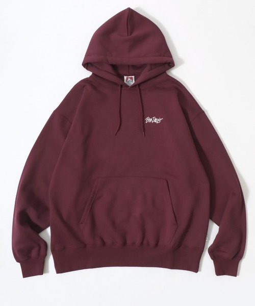 BEN DAVIS(ベンデイビス)の「BEN DAVIS/ベンデイビス HEAVY SWEAT HOODIE/オーバーサイズ 裏起毛 ロゴ ワンポイント刺繍 スウェット パーカー フーディー/レディース メンズ(パーカー・メンズ・アッシュグレー/ダークグリーン/グレイッシュブルー/ブラック/バーガンディー・L/XL/M)」の5枚目の写真