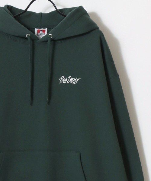 BEN DAVIS(ベンデイビス)の「BEN DAVIS/ベンデイビス HEAVY SWEAT HOODIE/オーバーサイズ 裏起毛 ロゴ ワンポイント刺繍 スウェット パーカー フーディー/レディース メンズ(パーカー・メンズ・アッシュグレー/ダークグリーン/グレイッシュブルー/ブラック/バーガンディー・L/XL/M)」の8枚目の写真