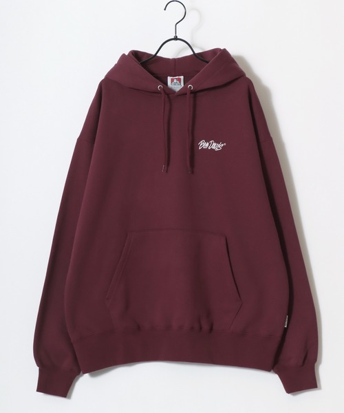 BEN DAVIS(ベンデイビス)の「BEN DAVIS/ベンデイビス HEAVY SWEAT HOODIE/オーバーサイズ 裏起毛 ロゴ ワンポイント刺繍 スウェット パーカー フーディー/レディース メンズ(パーカー・メンズ・アッシュグレー/ダークグリーン/グレイッシュブルー/ブラック/バーガンディー・L/XL/M)」の15枚目の写真