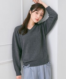 Feroux（フェルゥ）の「Vネックニットプルオーバー（ニット/セーター）」