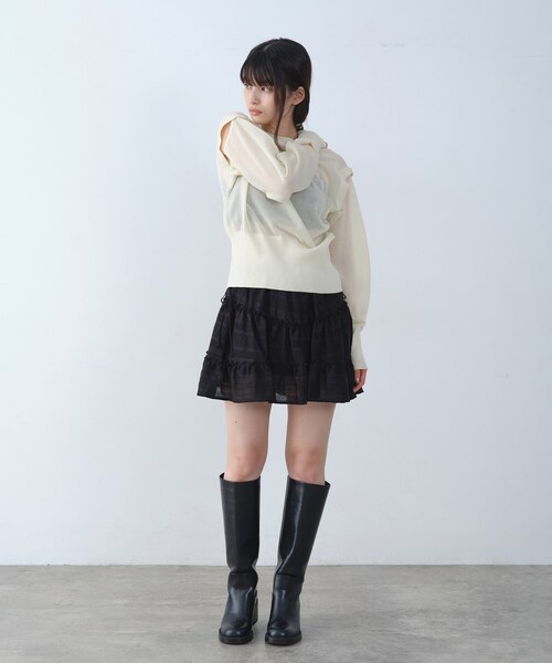 multiway knit cardigan（カーディガン/ボレロ）｜CODE A（コードエー