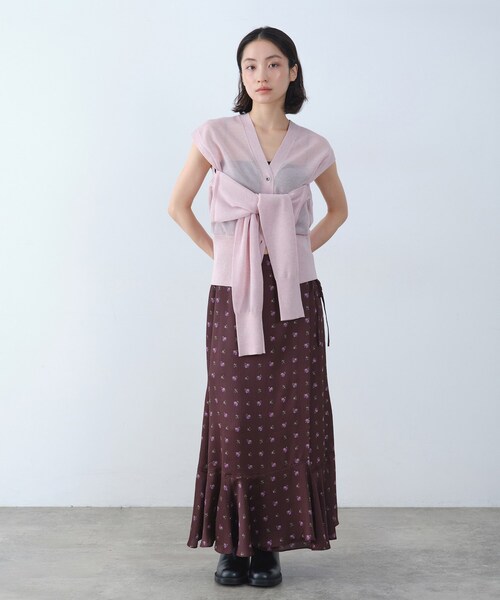 CODE A(コードエー)の「multiway knit cardigan(カーディガン/ボレロ・レディース・オフホワイト/チャコールグレー/ピンク・00)」の15枚目の写真