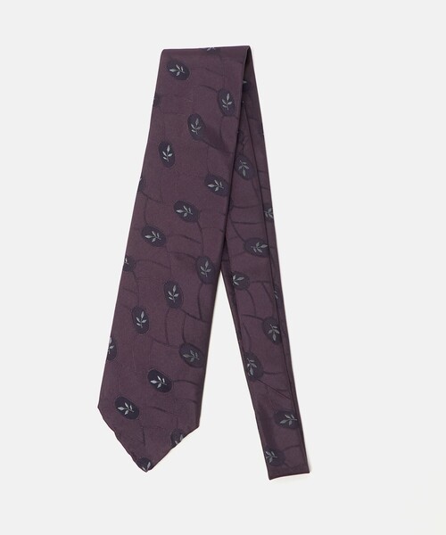 SOVEREIGN（ソブリン）の「＜SOVEREIGN＞ジャガードパターン ネクタイ（ネクタイ・メンズ・ダークグレー/パープル・FREE）」の2枚目の写真