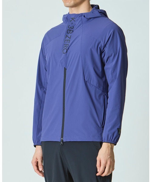 K-3B（ケースリービー）の「K-3B ZERO 0_675_R アクティブストレッチ ライトウェイトジャケット（パーカー・メンズ・カーキ/ダルブルー系・S/M/L/XL/4）」の2枚目の写真