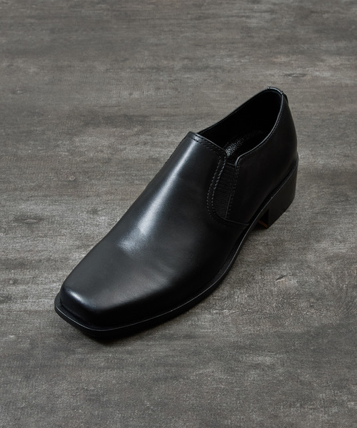 PADRONE（パドローネ）の「PADRONE パドローネ / BL SQUARE SIDE GORE SHOES スクエアトゥサイドゴアドレスシューズ 牛革 日本製 / PU8777-2003（ドレスシューズ・メンズ・ブラック・42/41/40）」の16枚目の写真