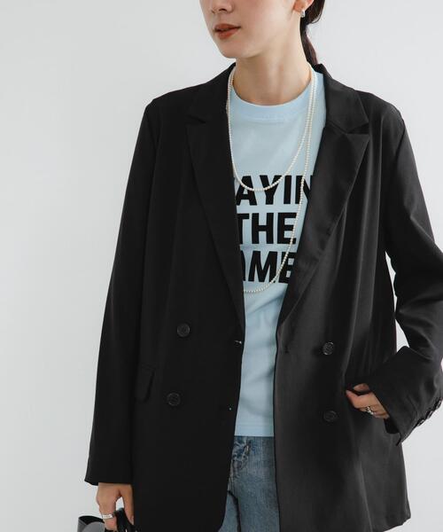 セール】ウール混ダブルブレストジャケット（その他アウター