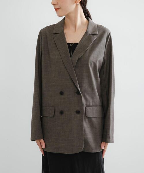 ウール混ダブルブレストジャケット セール】ウール混ダブルブレストジャケット（その他アウター）｜URBAN