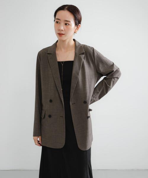 ウール混ダブルブレストジャケット ウール混ダブルブレストジャケット（その他アウター）｜URBAN