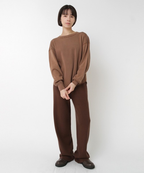 RNA-N（アールエヌエーエヌ）の「R4407 スカート付きリブニットパンツ（その他パンツ・レディース・ブラウン/杢グレー/ベージュ・FREE）」の16枚目の写真