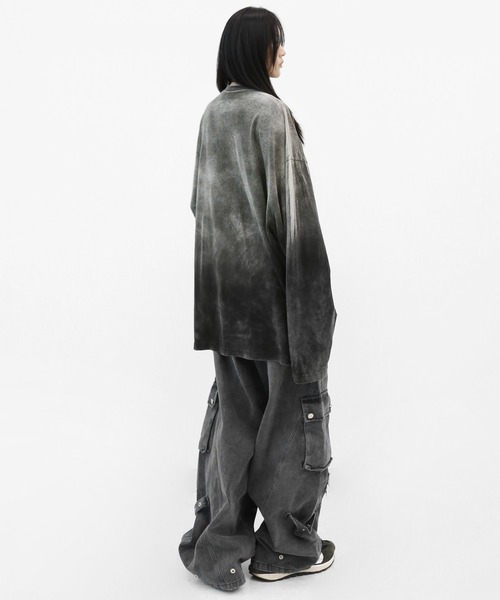 minsobi（ミンソビ）の「カーブフィットワイドデニムカーゴ（デニムパンツ・メンズ・ブラック・FREE）」の20枚目の写真