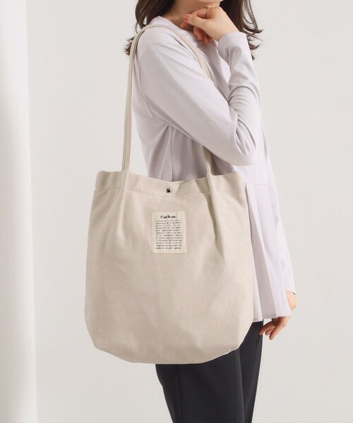 ITS'DEMO(イッツデモ)の「【A4対応】スエードハンドルタックトート(トートバッグ・レディース・ブラック/アイボリー/グレー/ピンク系/ブラック系・00)」の2枚目の写真