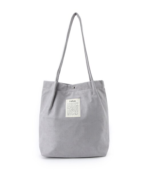 ITS'DEMO(イッツデモ)の「【A4対応】スエードハンドルタックトート(トートバッグ・レディース・ブラック/アイボリー/グレー/ピンク系/ブラック系・00)」の19枚目の写真